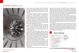 99 Guide to High-Performance Loudspeakers www.theabsolutesound.com
previous page NEXT page
EQUIPMENT review - KEF Blade
sources not only fill a room uniformly; they do so with relatively
constant frequency balance and dynamic level. At the same time,
the smooth power response reduces coloration. No wonder
many speaker designers consider point sources the Holy Grail
of their craft.
But those same designers know that this theoretical ideal is
devilishly difficult to realize—especially on a full-range basis.
Nonetheless, the historical landscape of speaker design is
dotted with efforts to do just that. In the 1940s, coaxial drivers—a
tweeter mounted directly in front of a midrange cone—attempted
to capitalize on the point-source paradigm. However, these early
units made for imperfect point sources because the tweeter
interfered with the dispersion pattern of the midrange. Also, they
were, by nature, not full-range. (A few unwieldy tri-axial drivers
appeared, then disappeared just as quickly.)
In 1981, the groundbreaking Quad ESL-63 electrostatic
speaker took a completely different approach; it used electronic
“rings” to simulate a point source. Although the Quad was
much closer to being full-range than coax systems, it had
acknowledged limitations in low- and high-frequency extension,
as well as in dynamics.
More recently, single-dynamic-driver speakers, which are
inherent point sources, have enjoyed resurgent popularity. These
designs can pull off amazing imaging feats; however, once again,
none are full-range. There seems to be no getting around the fact
that greater bandwidth and full-fledged dynamics require more
and varied drivers. Unfortunately, as soon as multiple drivers
become involved, getting them to behave as if their waveforms
all emanate from the same point is nearly impossible.
Some recent high-end designs, notably those from TAD’s
Andrew Jones—a former KEF engineer, not coincidentally—use
concentrically mounted tweeter and midrange drivers. These
highly refined units bear only a superficial resemblance to the
coaxes of yore and yield true point-source behavior from the
mid-frequencies up. However, they still necessarily exclude
woofer territory.
These incomplete past and present attempts to create a full-
Type: Three-way, dual-port, bass-reflex
floorstander
Frequency response: 40Hz-35kHz +/- 3dB
Drivers: 5 Li-Mg-Al /LCP hybrid cone
midrange; 1 Al dome tweeter
Bass units: 4 x 9 with force-canceling
Sensitivity: 90dB (2.83V, 1W/1m)
Impedance: 4 ohms nominal
Weight: 126 lbs.
Dimensions: 14.3 x 62.5 x 21.2
Price: $30,000 per pair
KEF America
10 Timber Lane
Marlboro, NJ 07746
(732) 683-2356
kef.com/us
CLICK HERE TO COMMENT at www.theabsolutesound.com
go to: Contents | Features | Bookshelf, Stand-Mount and Desktop | Floorstanding | Editors' Choice Awards
SPECS  PRICING
range point source make KEF’s achievement all the more impressive. The
Blade behaves as a point source from ultrasonic frequencies all the way down
to 30Hz. Even below that, it produces a cardioid waveform that approximates
a hemisphere. KEF claims that this outcome would not have been possible
without the company’s extensive computer-modeling capabilities (see “Inside
the Innovation Centre”). Even those tools were not sufficiently advanced until
quite recently, and still the Blade took five years to develop.
Of course, all that effort to create a full-range point source would have been
pointless (sorry) if the result did not deliver on the design’s theoretical benefits.
As it turns out, the behavior I encountered while watching Dexter accurately
foreshadowed what the Blade would do with higher-quality source material.
Indeed, this speaker displays properties that are normally considered rare on
such a consistent basis that, when I listen to them, there are several things I
know will happen.
First, I know that I will not have to sit in one specific sweetspot to hear a deep,
wide soundstage with solid imaging. I can give the “money seat” to a friend,
knowing I won’t be sacrificing much, if anything, in spatial terms. Unless I sit
smack in front of one speaker, both speakers will disappear, leaving an intact
soundstage between them. Even if I’m positioned outside the speakers, I won’t
be able to discern the individual Blades, and there will still be a soundstage—
albeit a Dali-esque one—between them.
 
