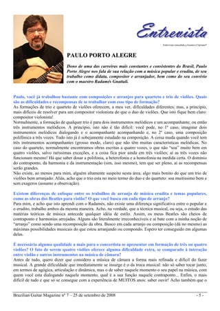 Brazilian Guitar Magazine nº 7 – 25 de setembro de 2008 - 5 -
EEnnttrreevviissttaaEntrevista concedida a Gustavo Cipriano*...