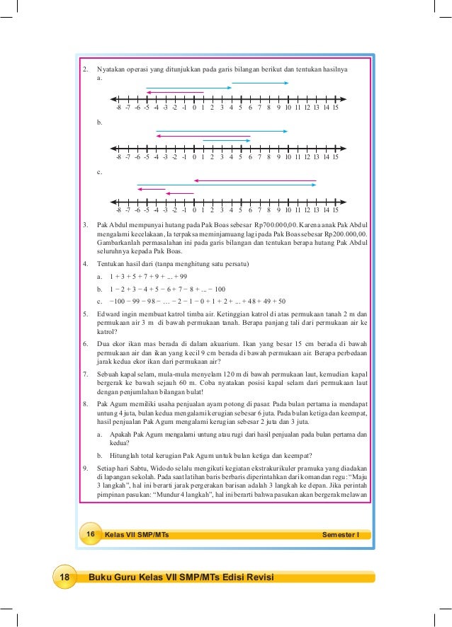 39++ Kunci jawaban matematika kelas 7 semester 1 hal 16 info