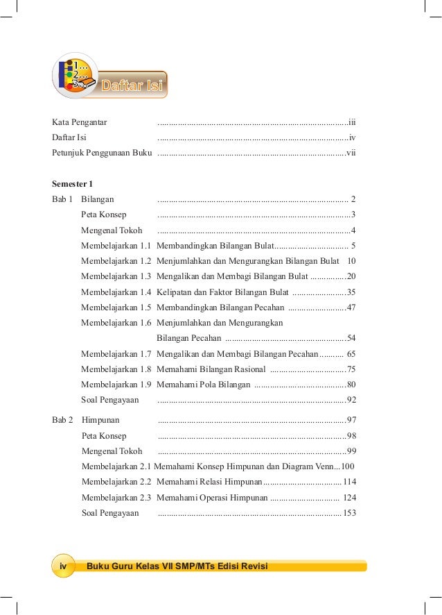 Kunci Jawaban Buku Matematika Kelas 7 Kurikulum 2013 Penerbit Erlangga Sanjau Soal Latihan