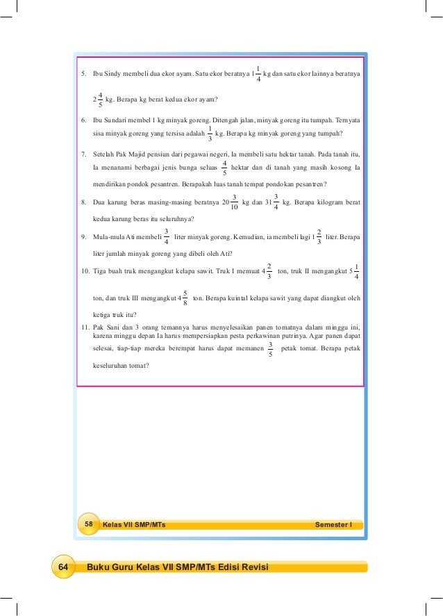 Kunci Jawaban Buku Paket Matematika Kelas 7 Halaman 45 48 Kanal Jabar