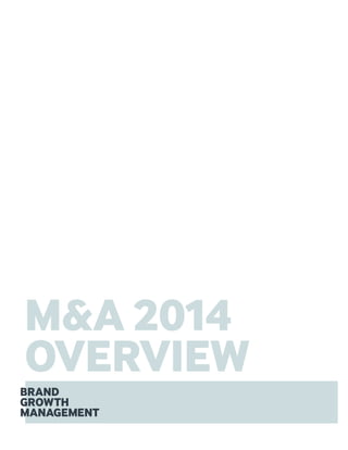 M&A 2014
OVERVIEW
 