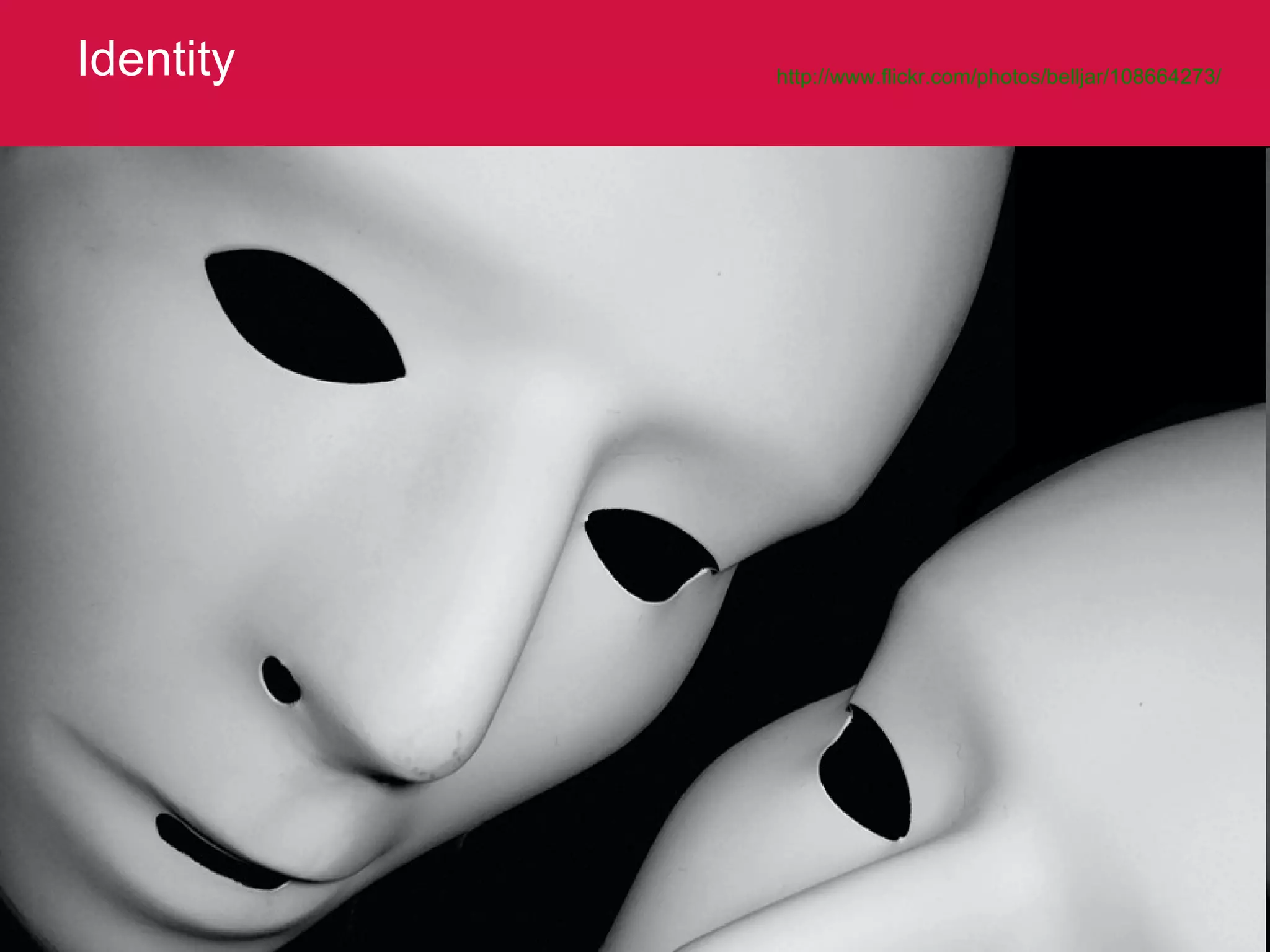 Identity http://www.flickr.com/photos/belljar/108664273/   