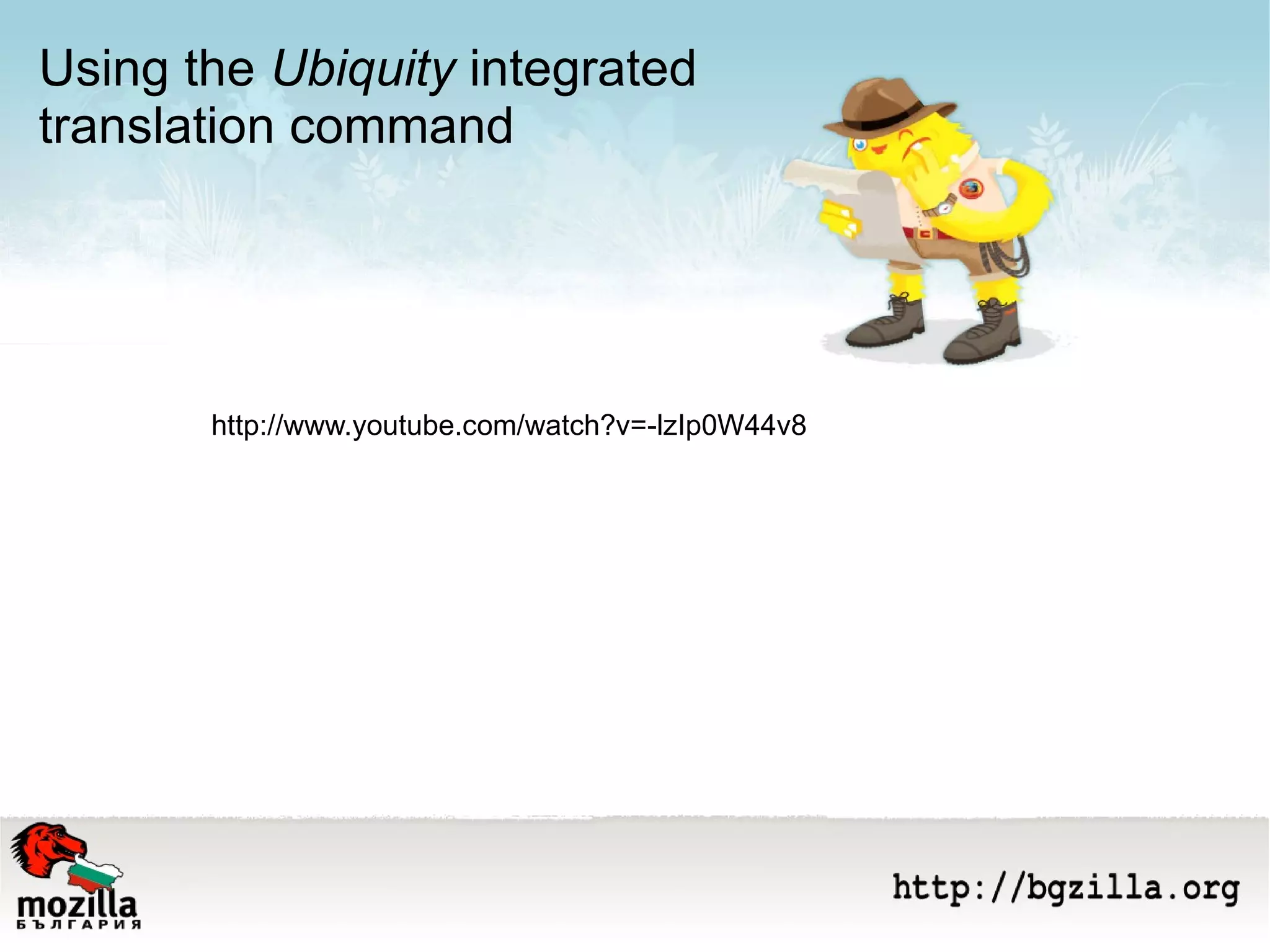 Using the  Ubiquity  integrated translation command http://www.youtube.com/watch?v=-lzIp0W44v8 