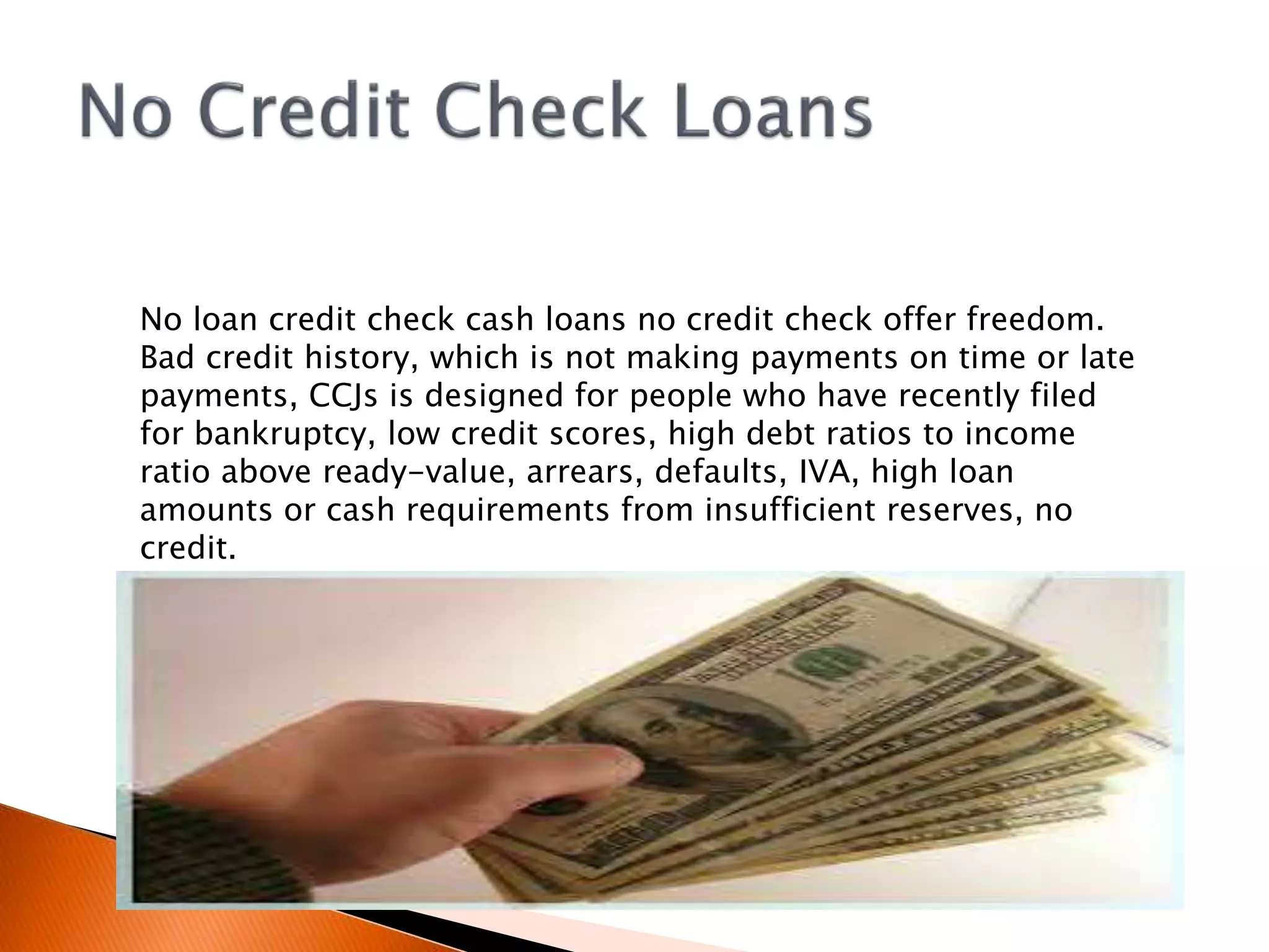 2000 Loan With No Credit Check No credit check loans | PPT