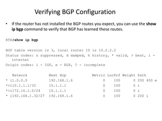 Border Gatway Protocol | PPTX