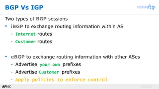 BGP Best Practices, presented by Imtiaz Sajid | PDF