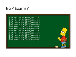 BGP Exams?
 