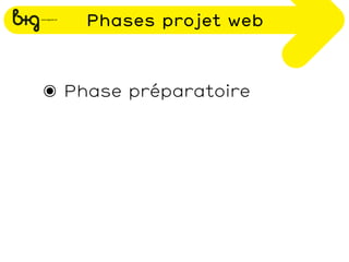 Phases projet web



๏ Phase préparatoire
 