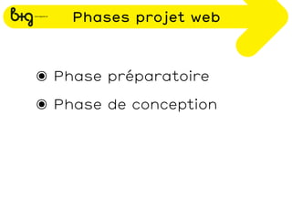 Phases projet web



๏ Phase préparatoire
๏ Phase de conception
 