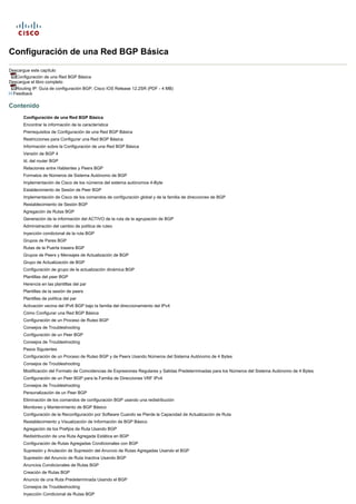 Bgp cisco | PDF