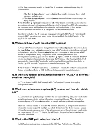 BGP Interview Questions for Network Engineers | PDF