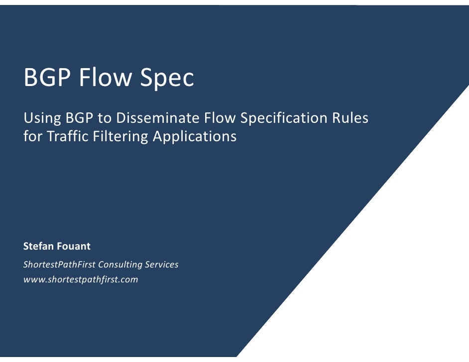 an introduction to bgp flow spec bgp flowspec
