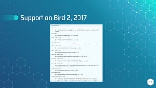 Support on Bird 2, 2017
17
 