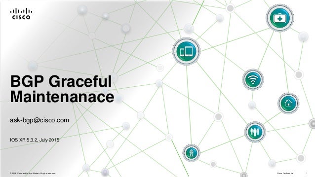 BGP Graceful Shutdown - IOS XR  Slide 1