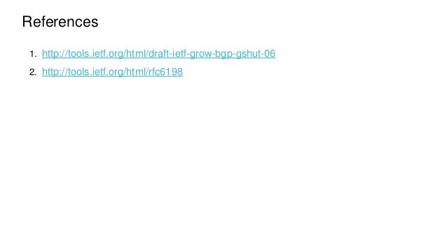 BGP Graceful Shutdown - IOS XR  Slide 12