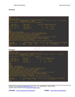 Bgp route reflector | PDF