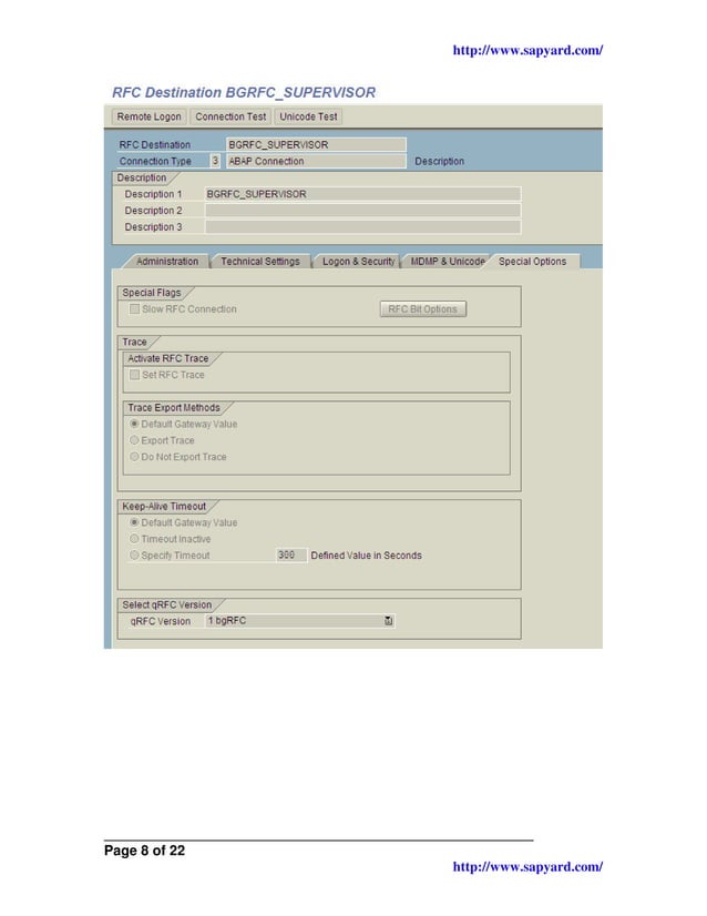 bgRFC Framework in SAP