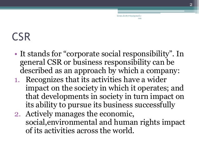 what does the acronym csr stand for what does the acronym csr stand for