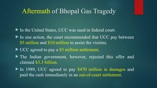 World's worst industrial disaster Bhopal Gas Tragedy | PPTX
