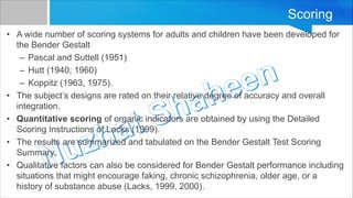 Benton Gestalt Test (A psychological Assessment Tool) | PDF