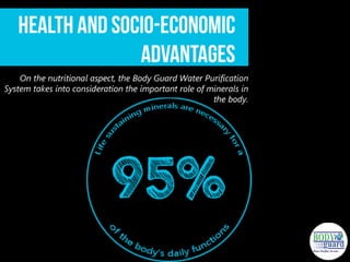 Life sustaining minerals are necessary for a95% of the body’s daily functions.
 