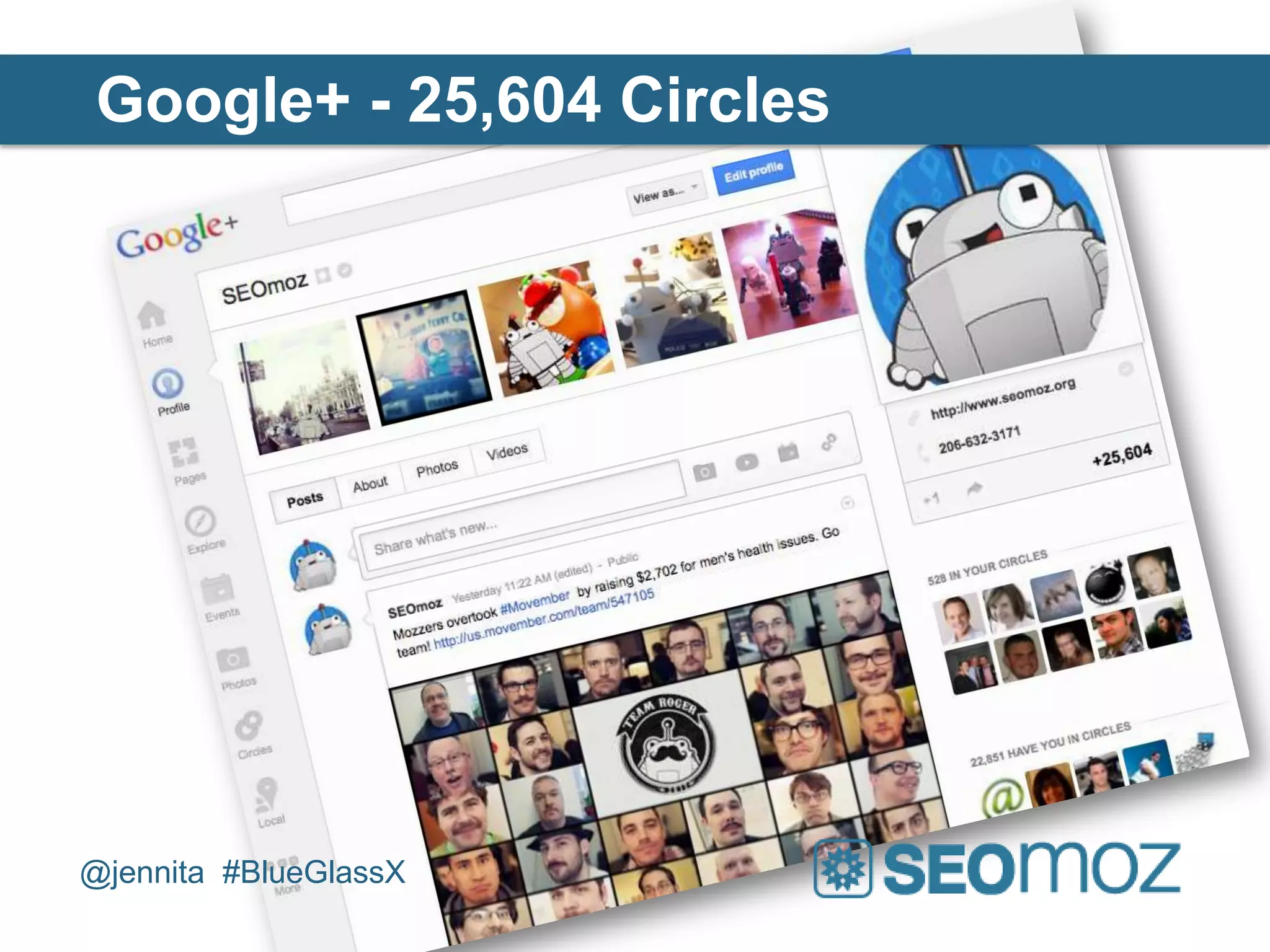 Google+ - 25,604 Circles




@jennita #BlueGlassX
 