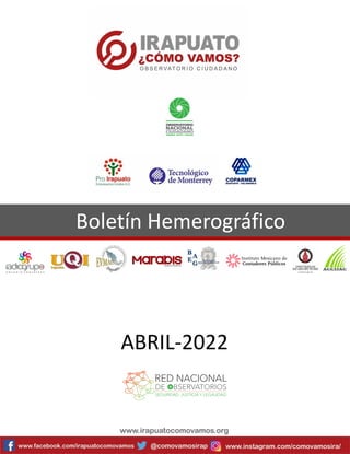 Boletín Hemerográfico
ABRIL-2022
 