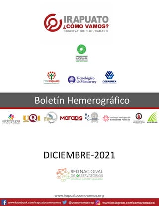 Boletín Hemerográfico
DICIEMBRE-2021
 