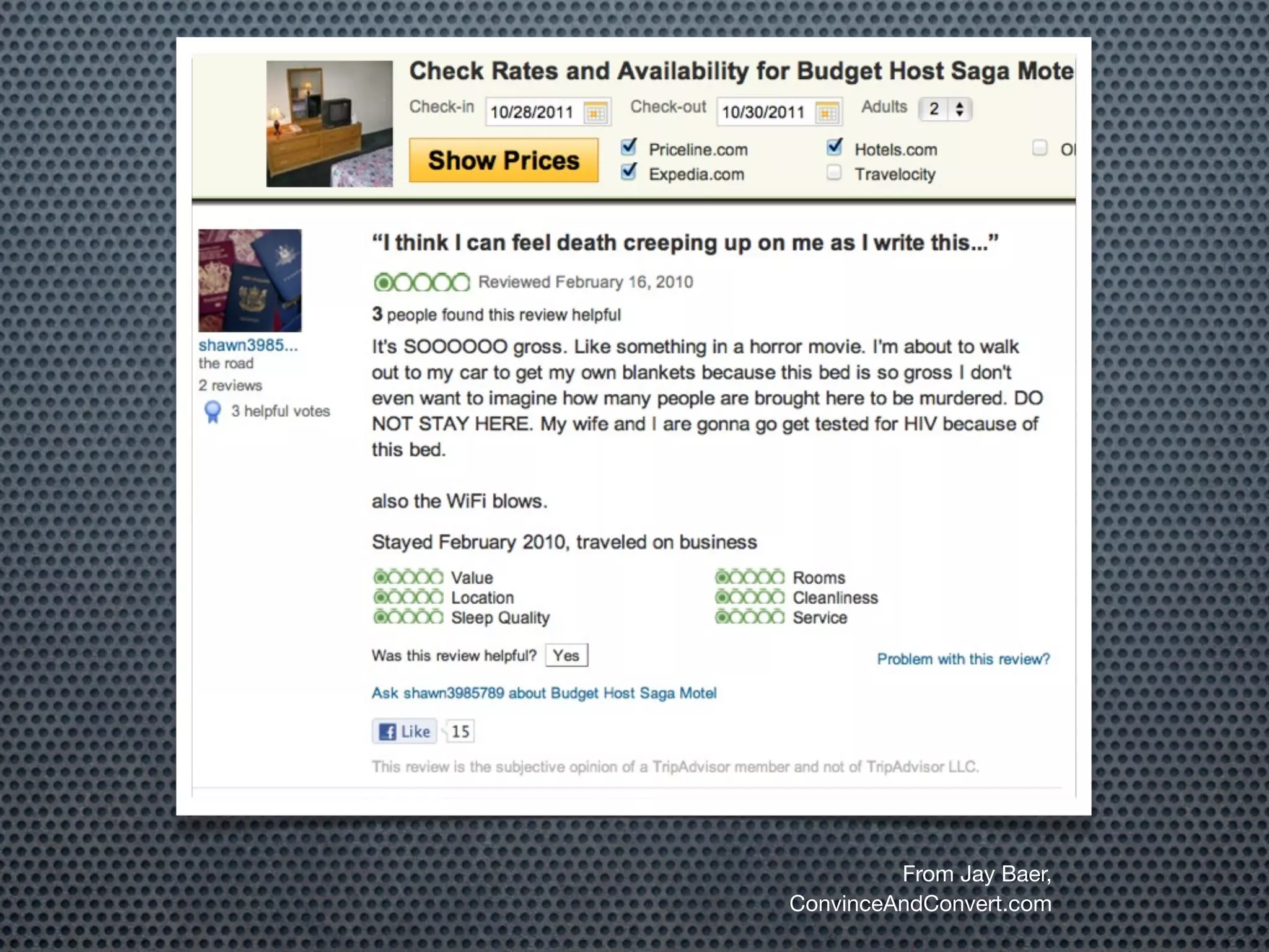 From Jay Baer,
ConvinceAndConvert.com
 