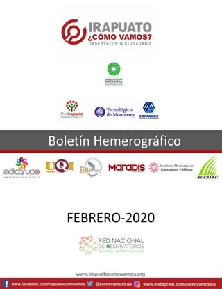 Boletín Hemerográfico
FEBRERO-2020
 