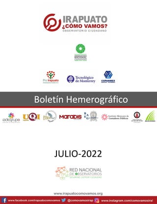 Boletín Hemerográfico
JULIO-2022
 