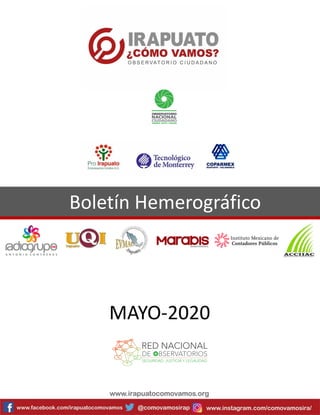 Boletín Hemerográfico
MAYO-2020
 