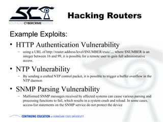 Cisco Router Security | PPT image.