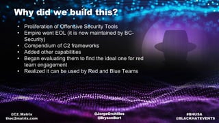 Blackhat 2020 Arsenal - C2 Matrix | PDF