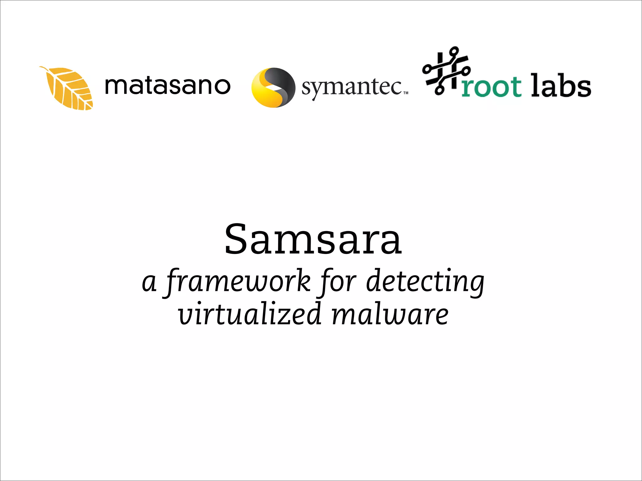 Don't Tell Joanna the Virtualized Rootkit is Dead (Blackhat 2007)