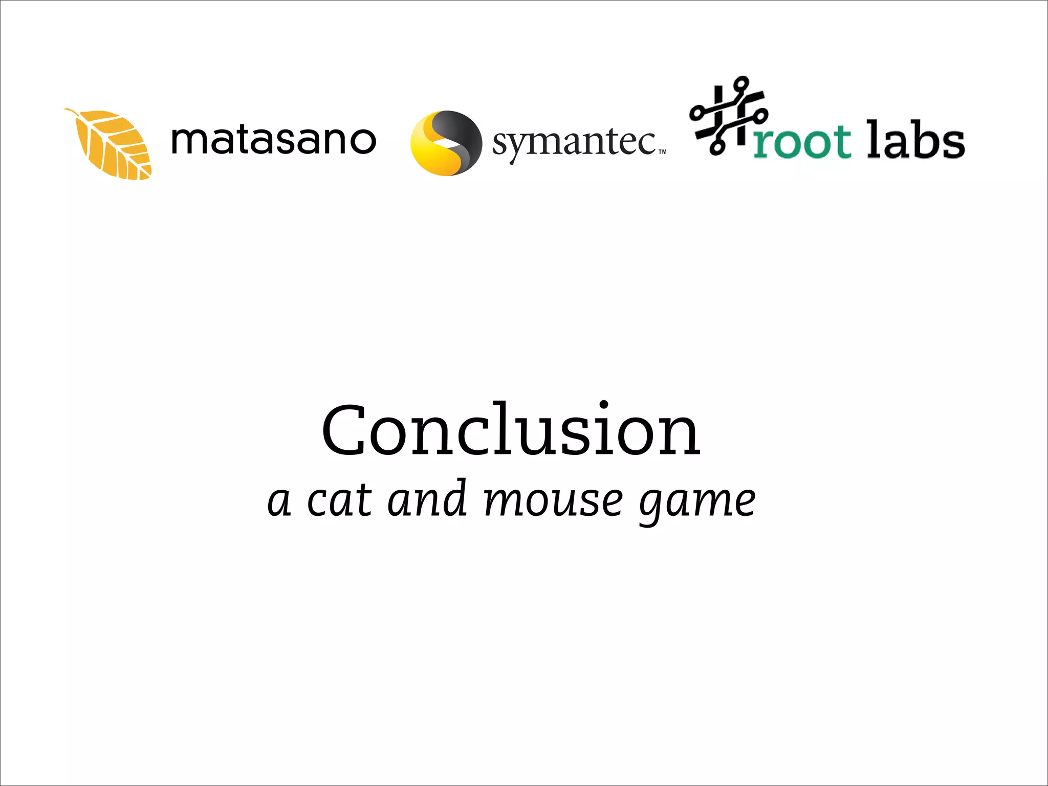 Don't Tell Joanna the Virtualized Rootkit is Dead (Blackhat 2007)