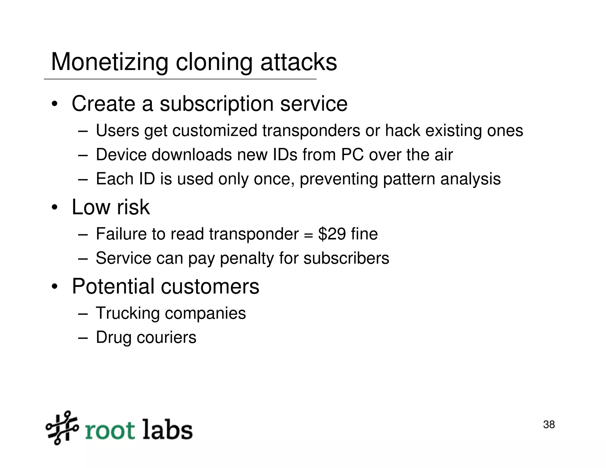 Highway to Hell: Hacking Toll Systems (Blackhat 2008)