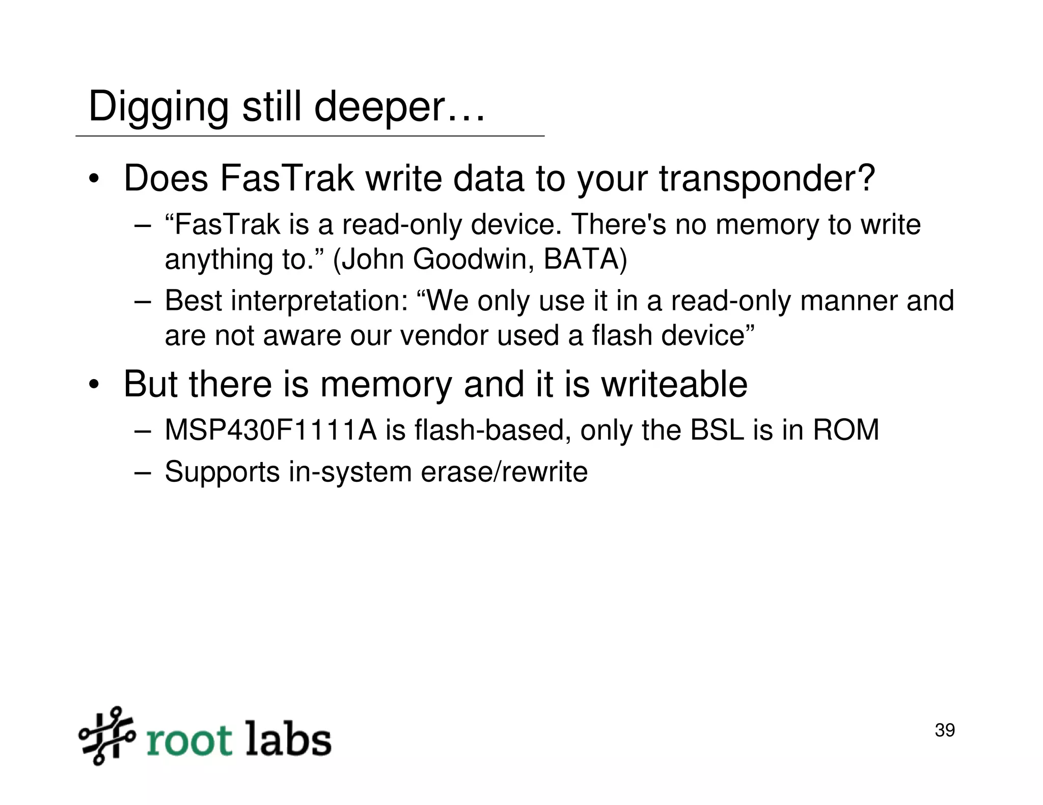 Highway to Hell: Hacking Toll Systems (Blackhat 2008)