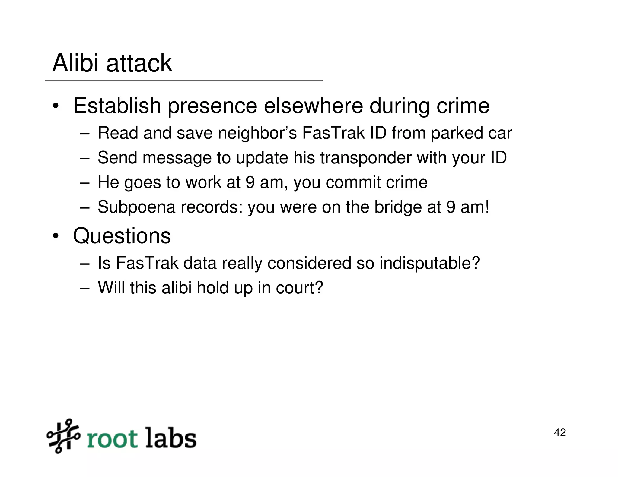 Highway to Hell: Hacking Toll Systems (Blackhat 2008)
