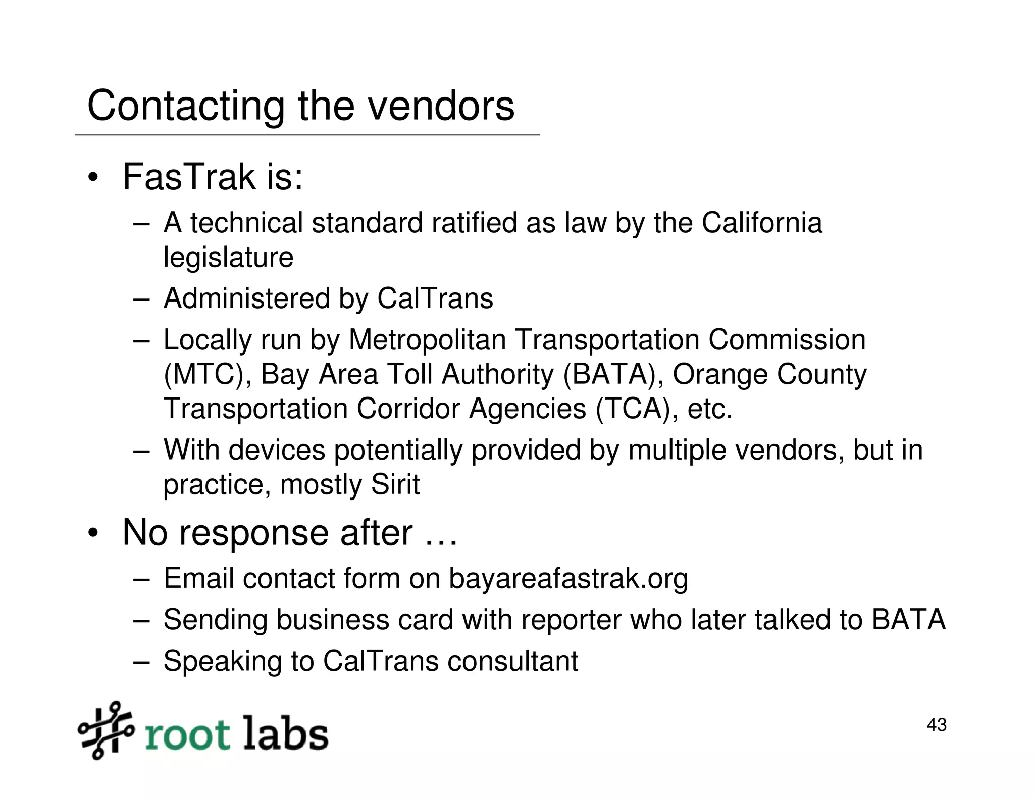 Highway to Hell: Hacking Toll Systems (Blackhat 2008)
