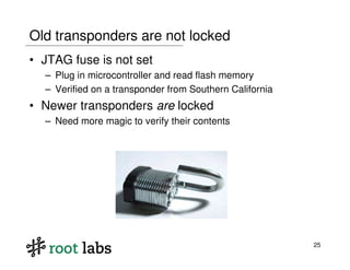 Highway to Hell: Hacking Toll Systems (Blackhat 2008)