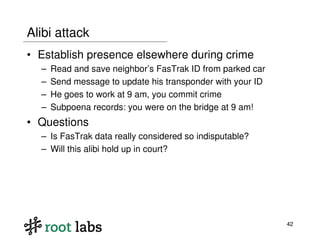 Highway to Hell: Hacking Toll Systems (Blackhat 2008)