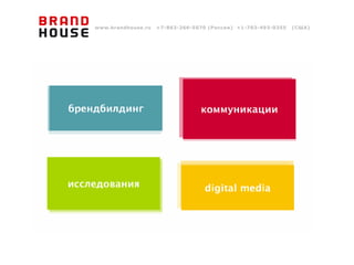 www.brandhouse.ru   +7-863-266-5070 (Россия) +1-703-493-0355   (США)
 