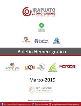 Boletín Hemerográfico
Marzo-2019
 