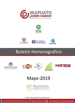 Boletín Hemerográfico
Mayo-2019
 