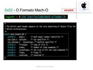 Mach-O – Uma nova Ameaça
HEADER0x02 - O Formato Mach-O
 