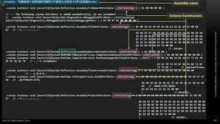 ALEXANDREBORGES–MALWAREANDSECURITYRESEARCHER
BHACK CONFERENCE 2019 44
Assembly name
Instance Constructors
 