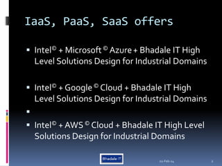 Bhadale IT Intel and Azure Cloud Offerings | PDF | Cloud Computing ...