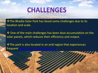 bhadla solar park.pptx world's largest solar park | PPTX